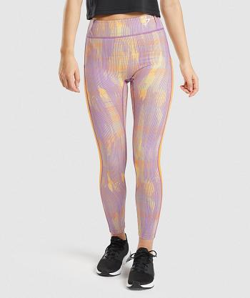 Dámské Legíny Gymshark Sportovní Oranžové | CZ 3985ZUT
